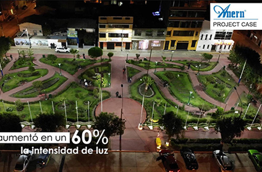 Proyek pencahayaan taman surya untuk 3 taman pusat di Peru