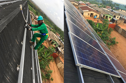 Sistem tenaga surya Off-Grid Nigeria 25KW-umpan balik proyek Hotel