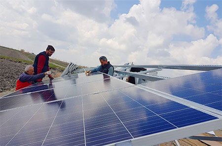 Sistem tenaga surya tanpa kisi 10KW untuk pertanian di Turki