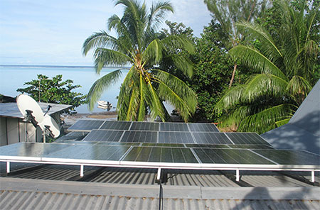 Sistem atap miring Off-Grid tenaga surya 8KW di Polinesia Prancis