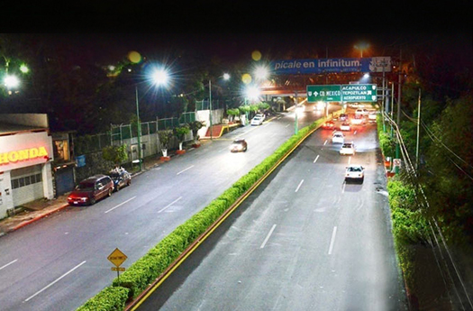 Proyek pencahayaan listrik Kota Meksiko untuk lampu jalan LED set 5000 jalur Freeway 6-lane