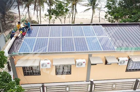 Sistem surya Off-grid resor pantai untuk Filipina