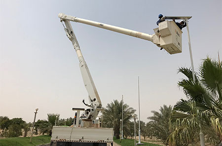 Proyek penerangan jalan raya terintegrasi 50 Watt Arab Saudi
