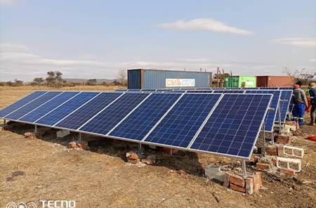 Zimbabwe 15KW sistem tenaga surya Off Grid untuk pertanian