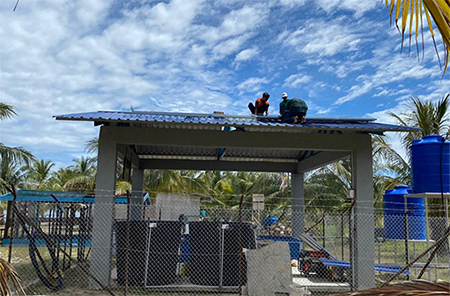 Proyek Pemerintah sistem surya 5,5 kW untuk pulau kura-kura