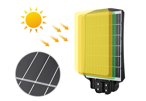 Menggunakan panel surya konversi tinggi, efisiensi konversi panel surya adalah sebanyak 22%, yang dapat menjamin konsumsi listrik sehari-hari.