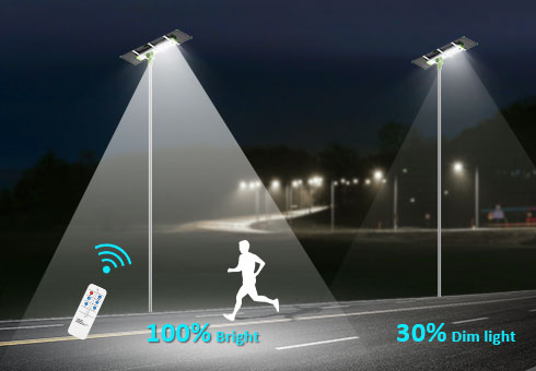 Lampu Jalan Panel surya dua sisi (SL-X)