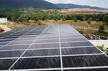 Proyek Sistem surya kisi Vila 50KW di Kamboja