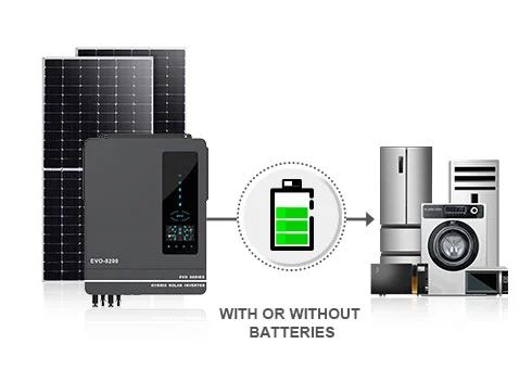 Inverter dapat berjalan tanpa baterai, yang membantu mengurangi biaya sistem tenaga surya.
