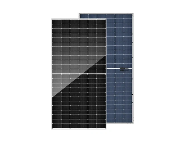 400 w-580 W modul Bifacial tipe-n Half-Cell dengan panel surya Mono kaca ganda
