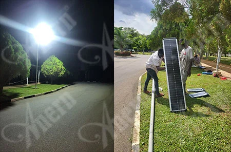 Proyek Pilot lampu jalan tenaga surya Nigeria