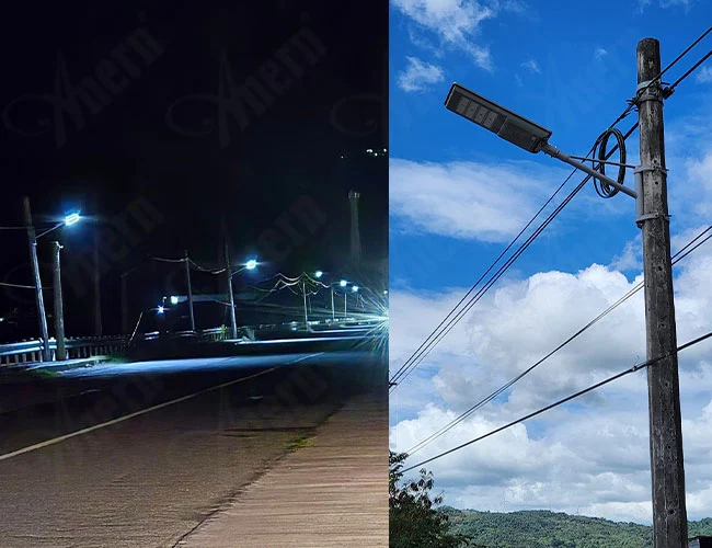 Lampu Led terintegrasi surya