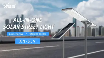 Lampu Jalan Led surya terintegrasi All in One (AN-SLV)
