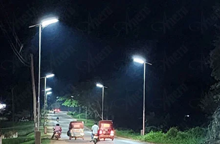 60set 100W lampu surya semua dalam satu di Selandia