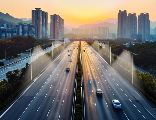 Lampu Jalan surya led jarak jauh
