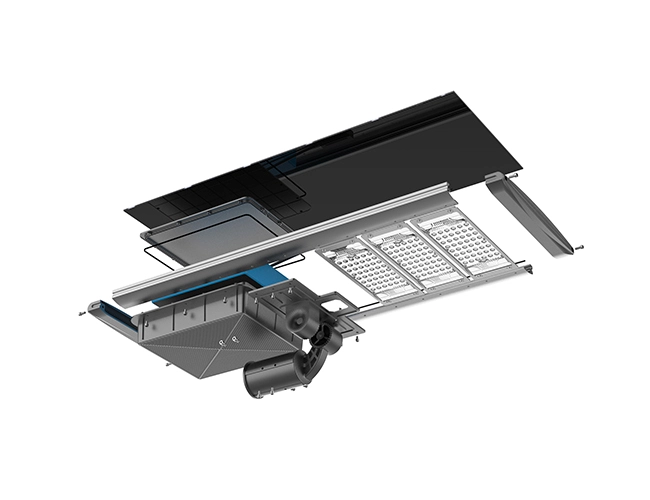 Produsen lampu jalan semua dalam satu surya