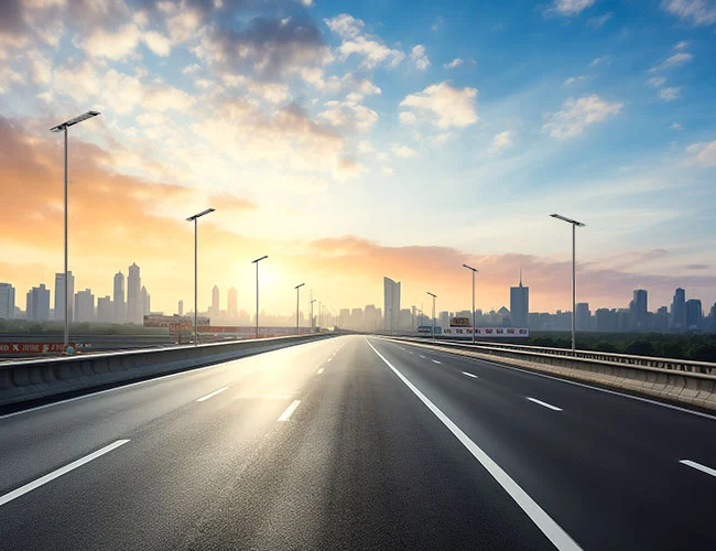 Lampu Jalan led semua dalam satu surya