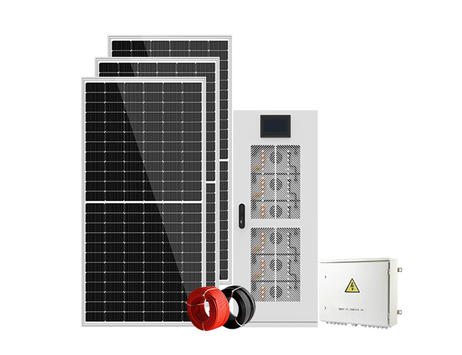 30KW 60KWH baterai Lithium tegangan tinggi semua dalam satu solusi ESS hibrida