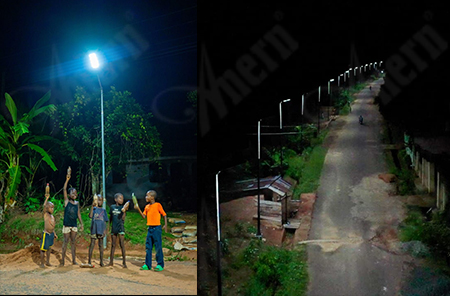 Proyek lampu jalan tenaga surya republik Federal di Nigeria