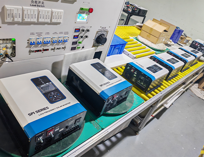 Inverter surya Grid Off fase pisah frekuensi rendah