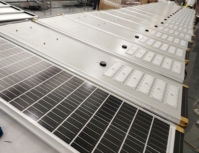 Lampu Jalan tenaga surya, 60W 80W 100W 120W 150W 200W 250W semua dalam satu